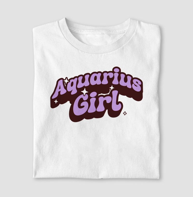 Camiseta Signos AQUÁRIO - GAROTA DE AQUÁRIO