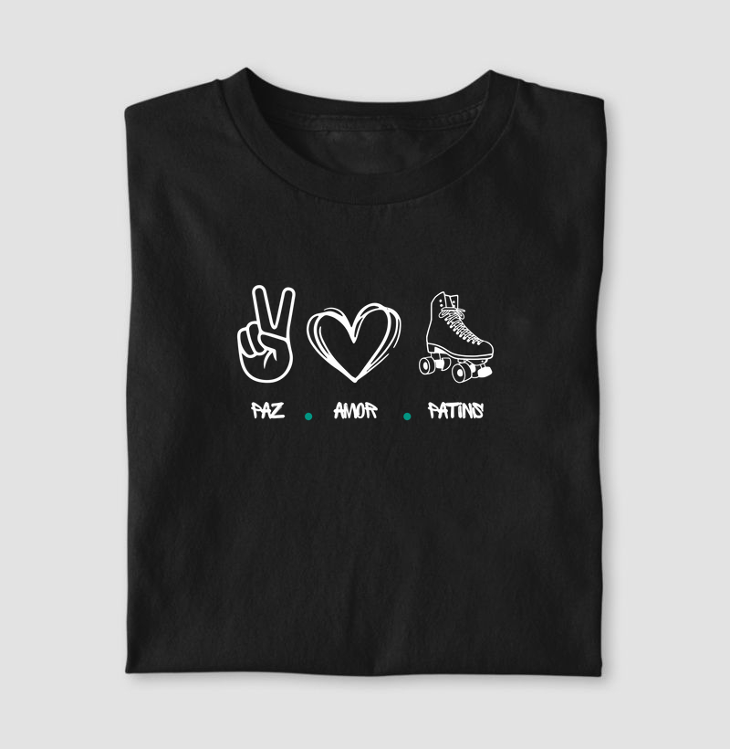 paz, amor e patins