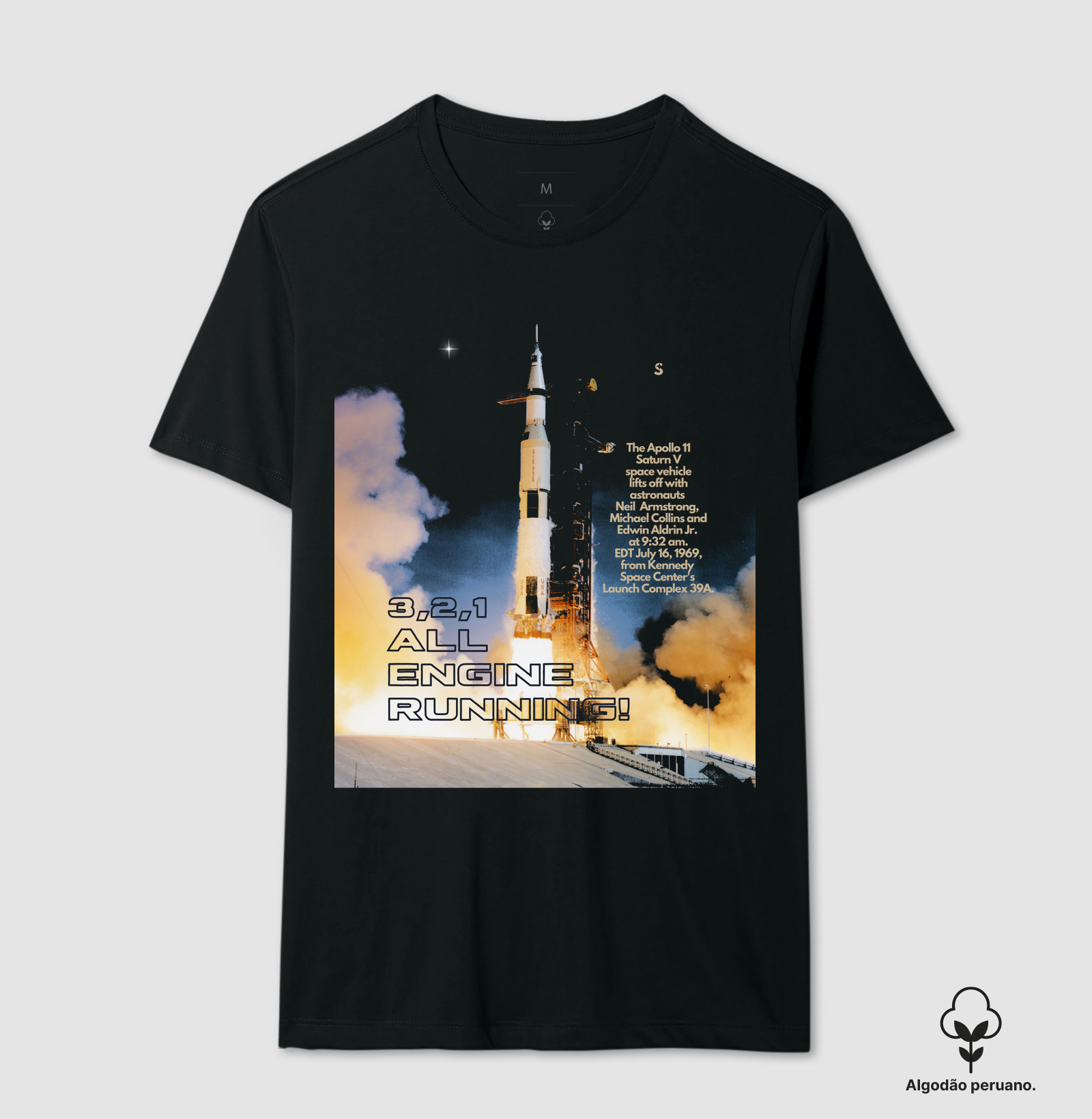 Apollo 11. Camiseta Supernova Estampada 