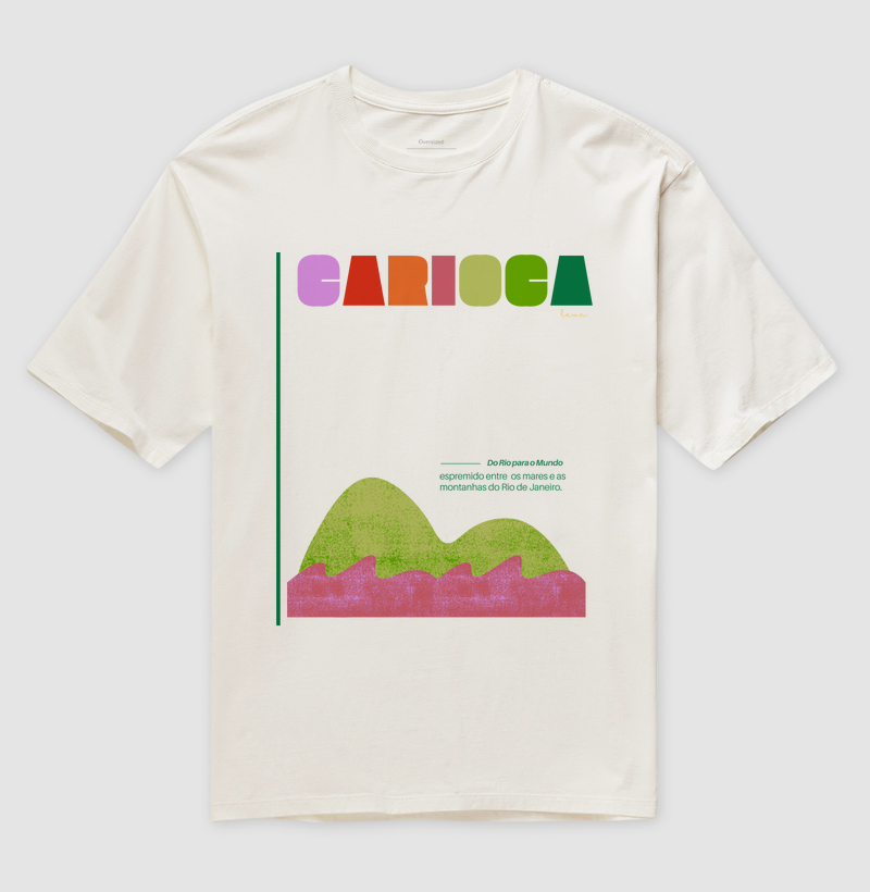Oversized Unissex Carioca entre o mar e a montanha