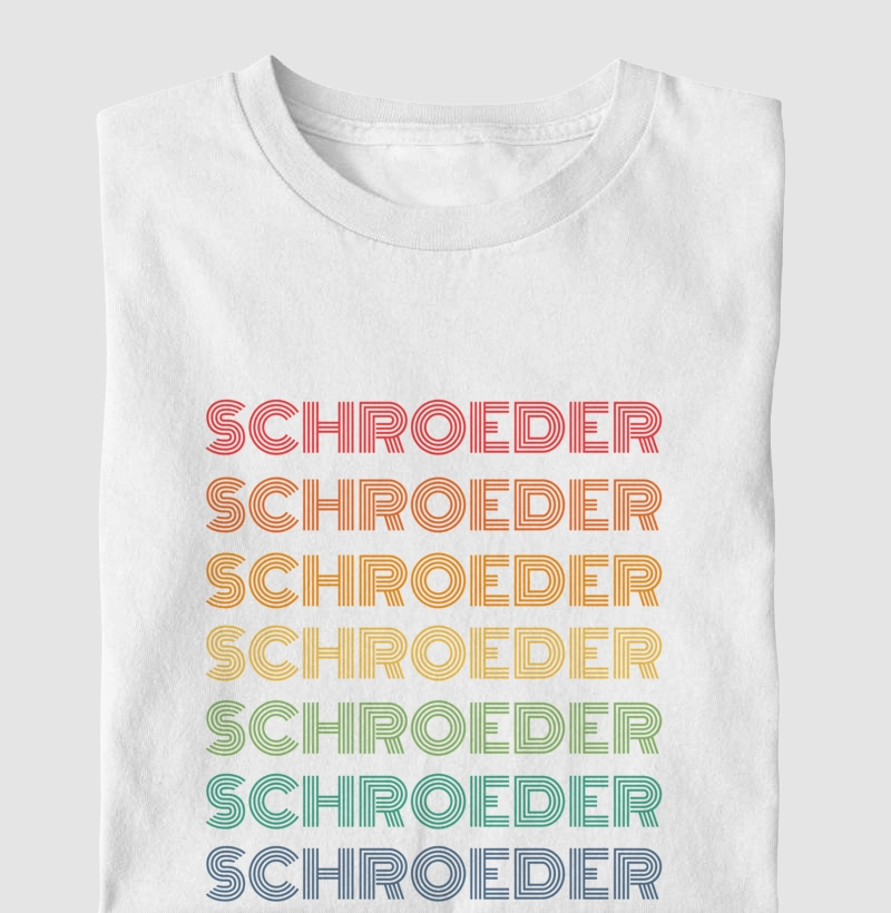 Schroeder Letreiro Retrô