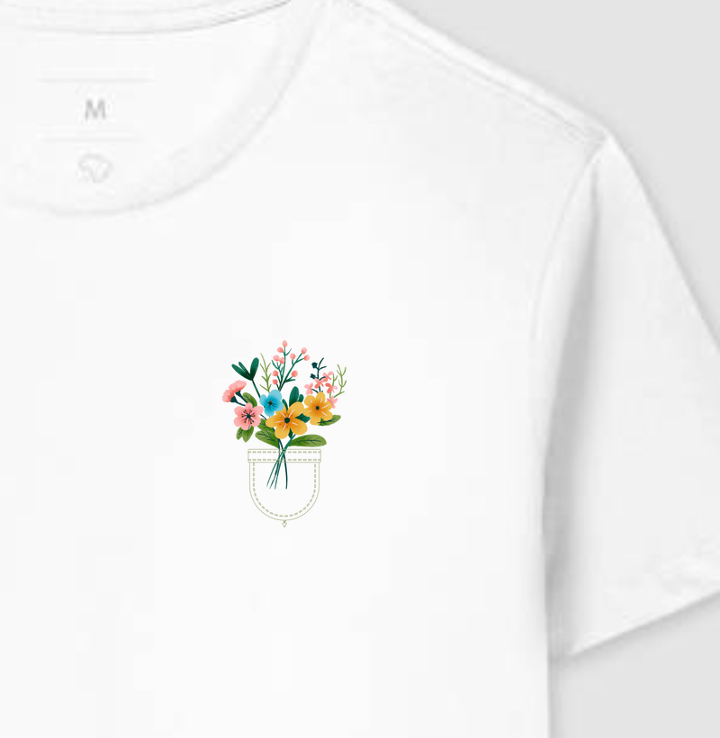 Flores no bolso
