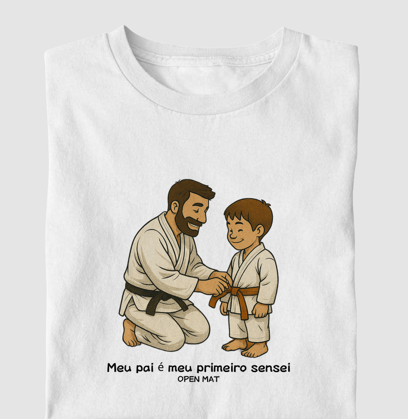 Meu pai é meu primeiro sensei garoto