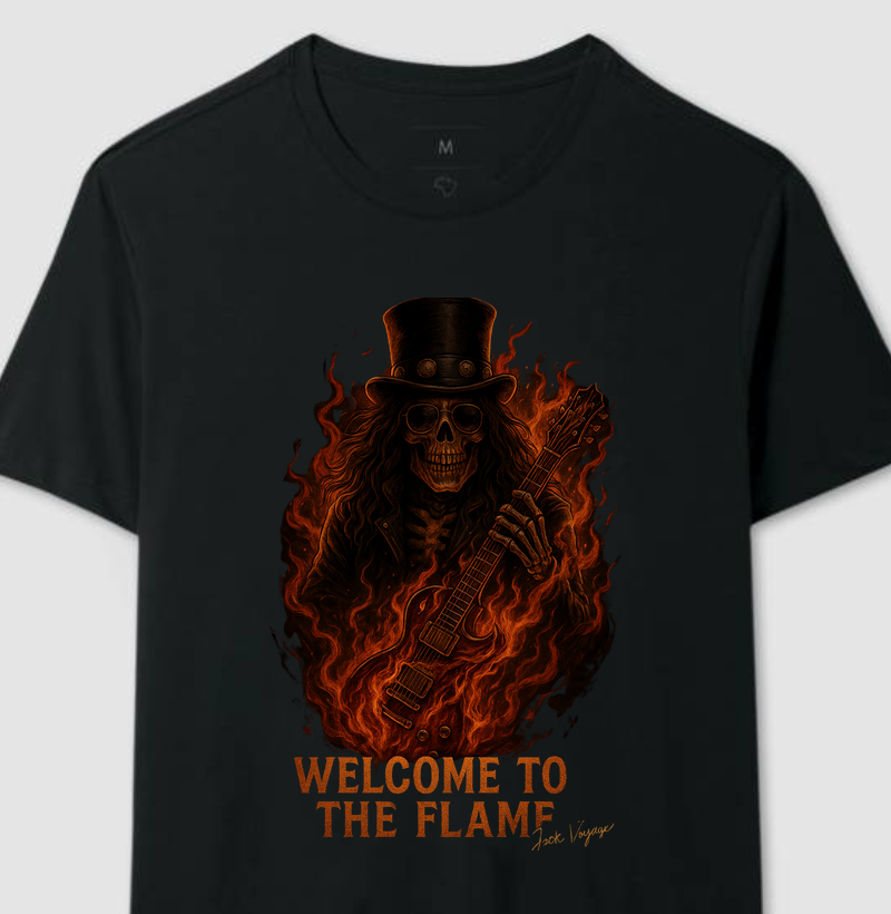 Camiseta "bem vindo as chamas" jackvoyage®