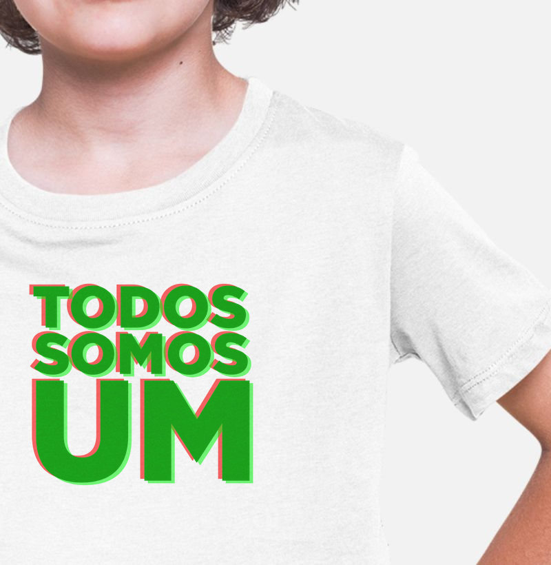 Camiseta Todos Somos Um