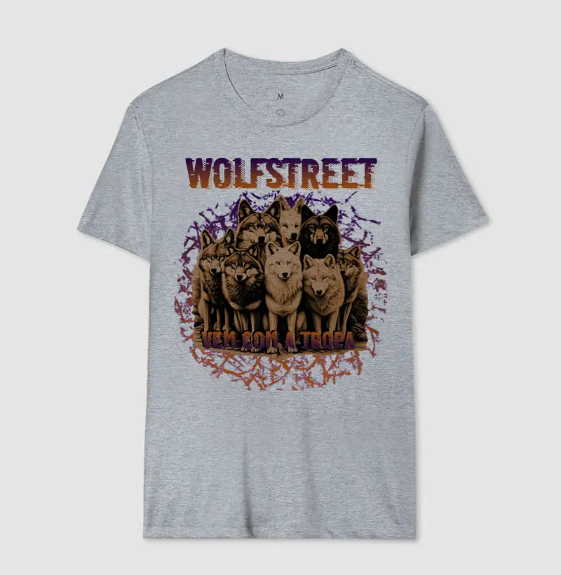 Camiseta Wolf Bootleg 100%Algodão 06