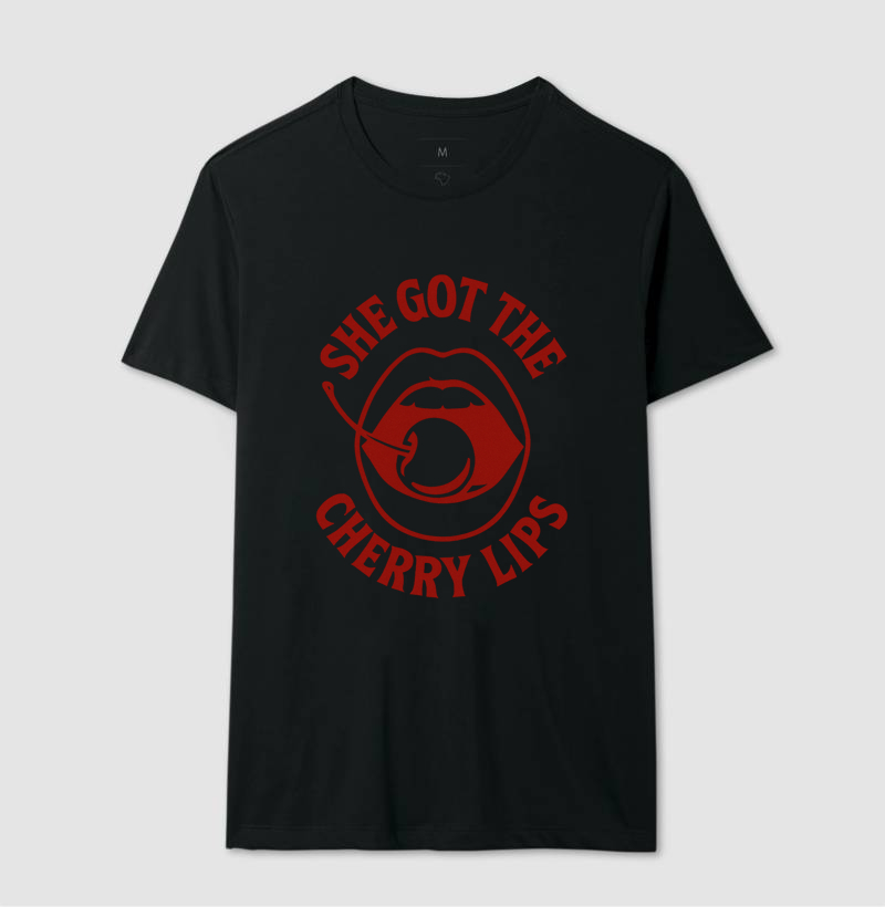 Camiseta Feminina She Got the Cherry Lips | Moda Casual com Atitude – AMMAR