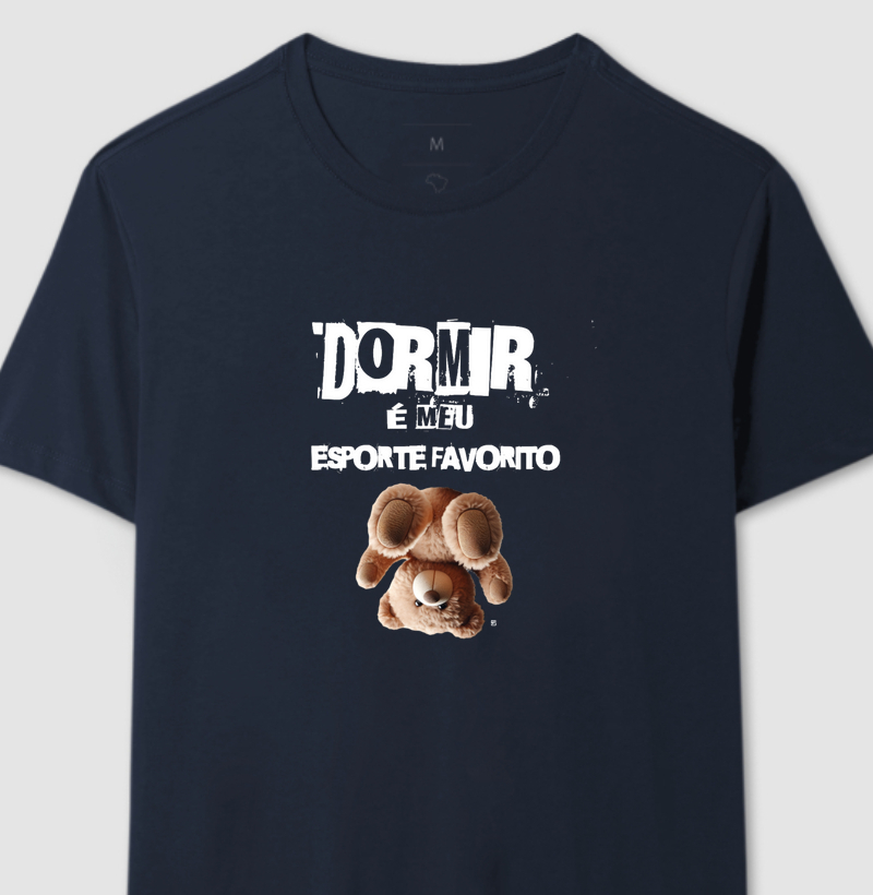 Camiseta Dormir é meu esporte favorito