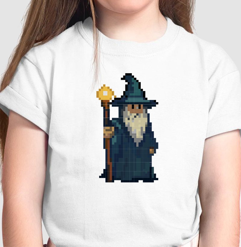 Arcane Pixel Wizard – Think Tee
