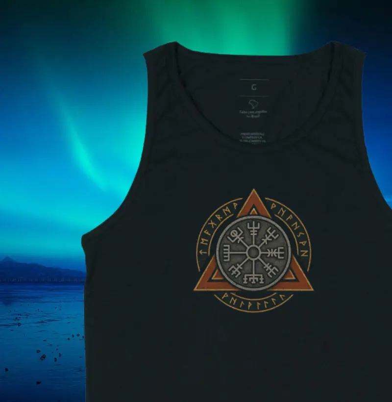 Vegvísir & Valknut – Símbolos Nórdicos