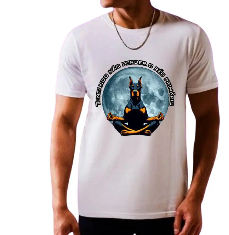 [Camiseta] Tentando não perder o réu primário - Dobermann
