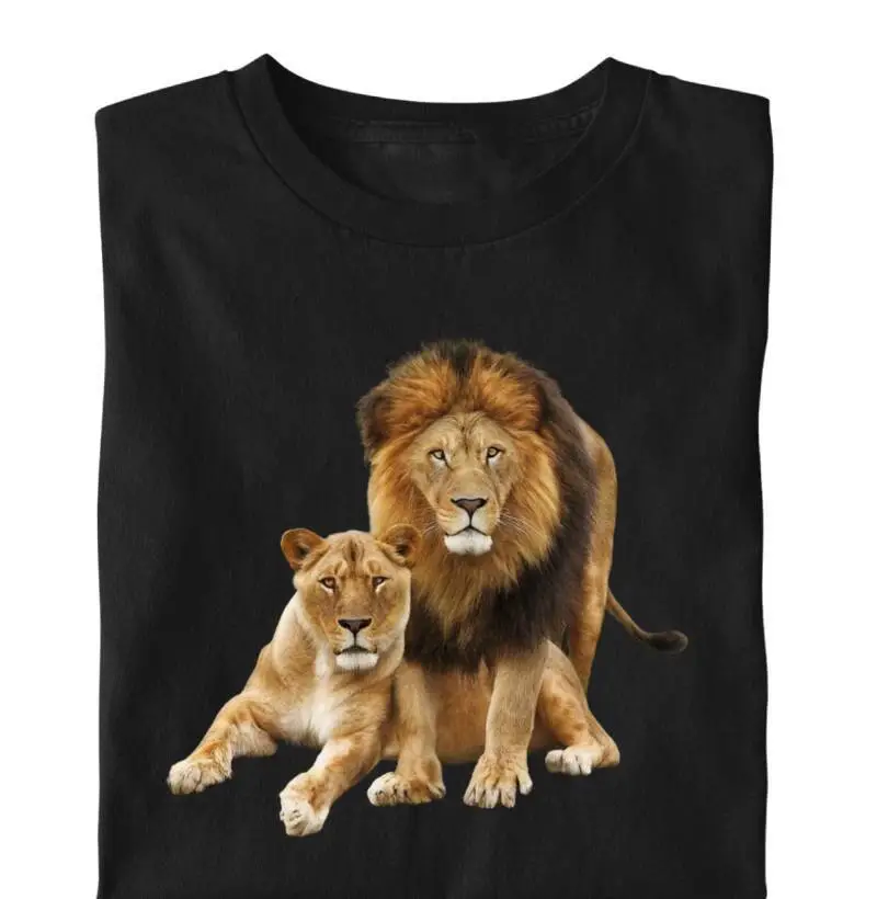 Camiseta Casal de Leões, Leão protegendo sua metade