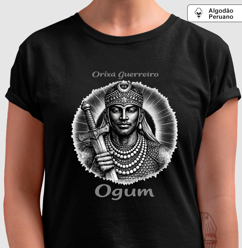SKU 029 - Ogum Orixá Guerreiro (algodão peruano)