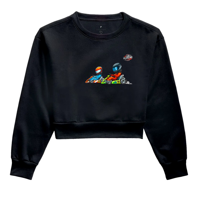 Cropped Moletom Corrida de Kart