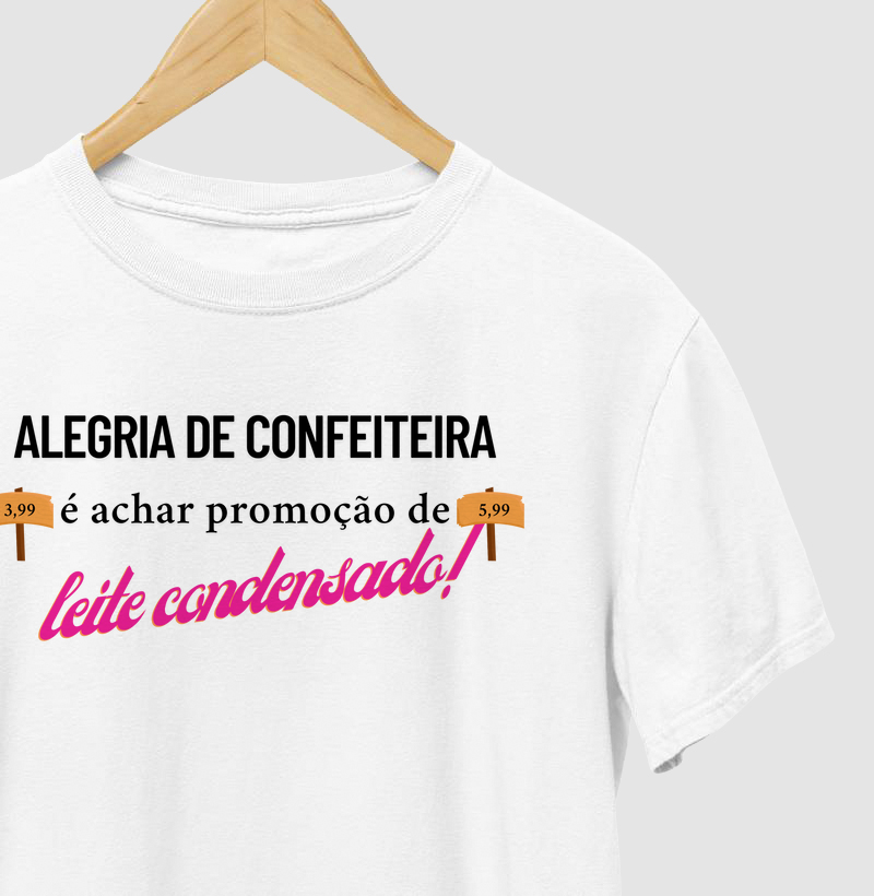 T-shirt alegria de confeiteira