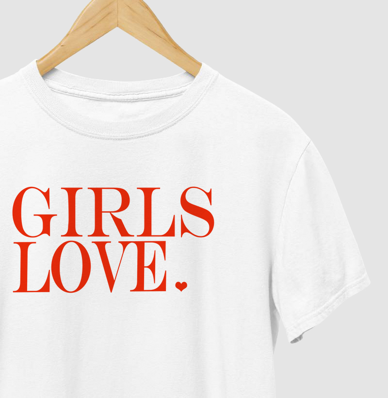 Camiseta Estampada Girls Love