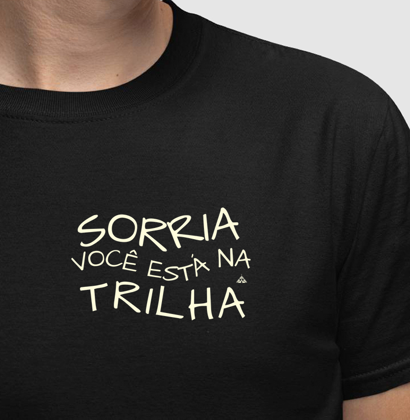 Sorria você está na trilha - minimalista