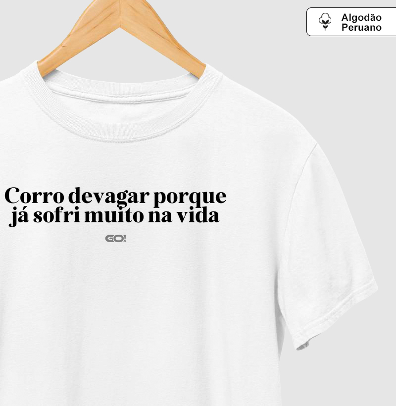 Corro devagar porque já sofri muito