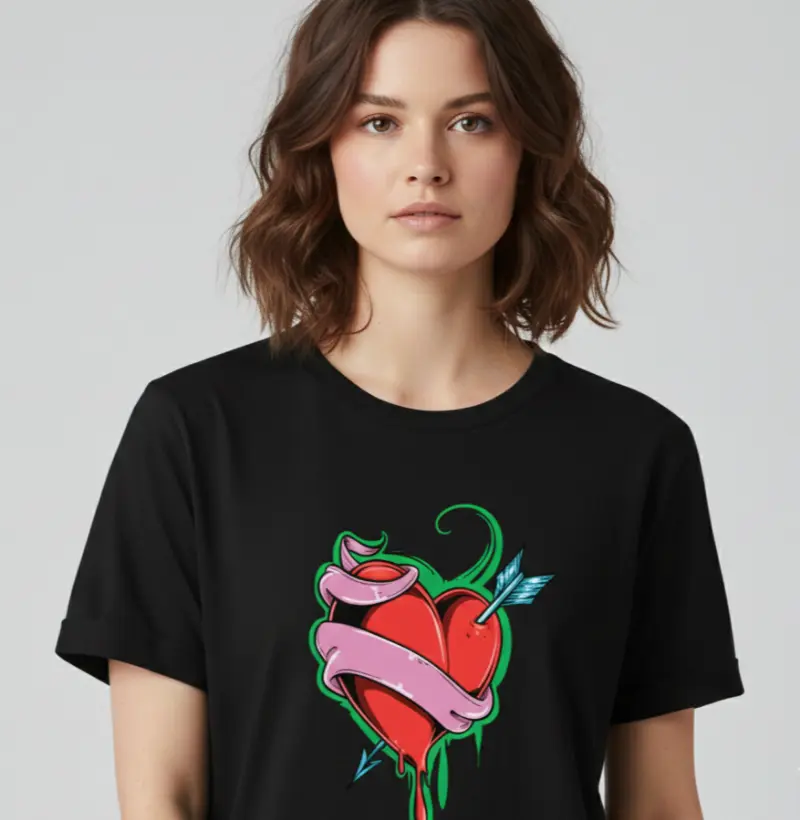 Camiseta arrowed heart