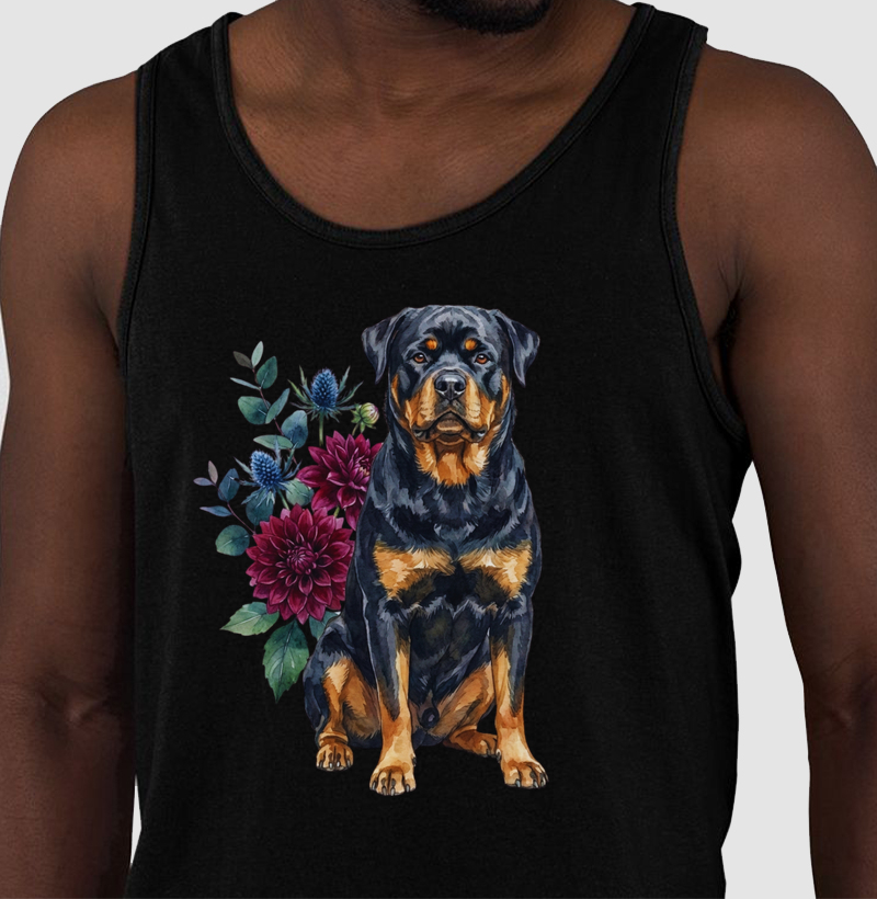 Rottweiler Floral Presença
