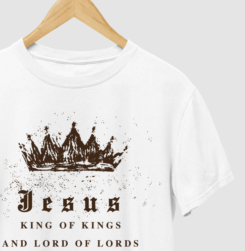 Camiseta Masculina Jesus King of Kings