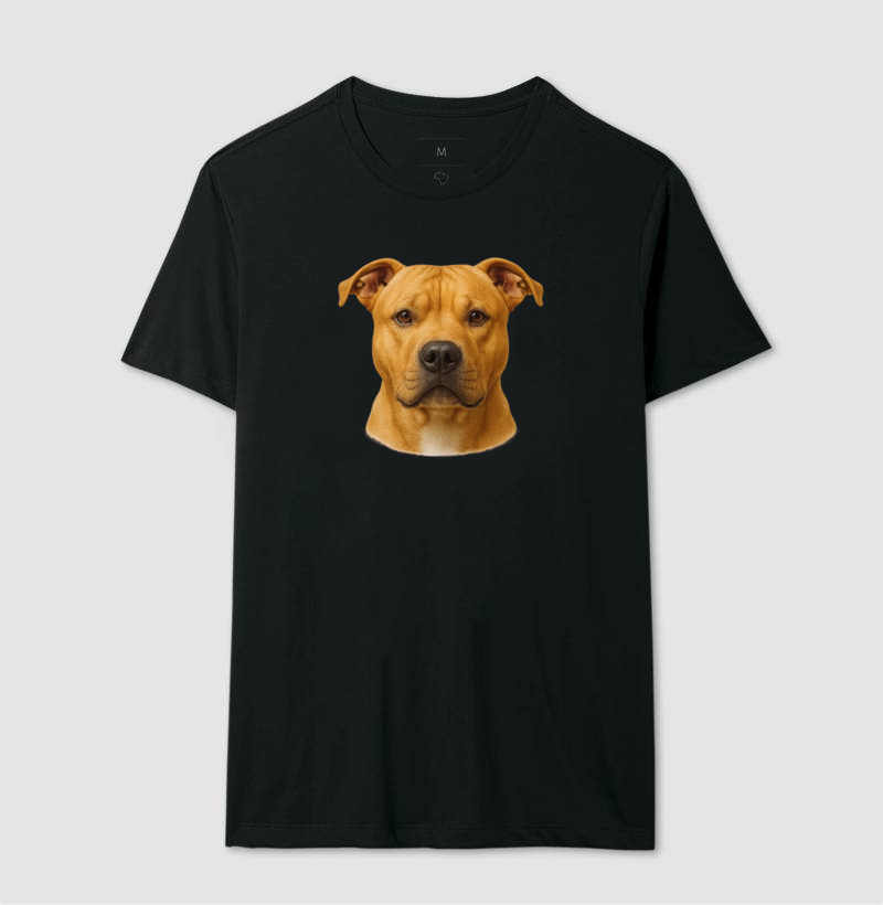 Camiseta Estampa Realista - Pitbull Leal