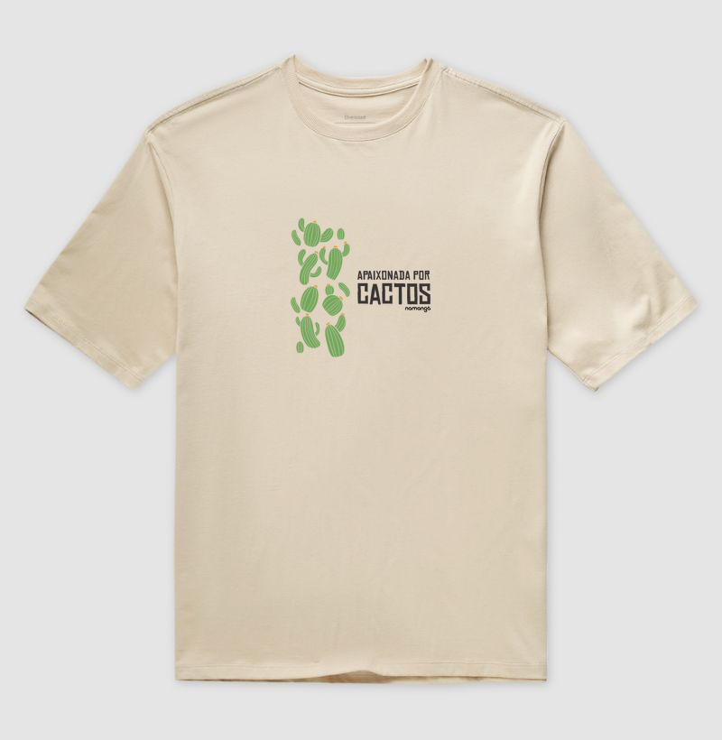 Camiseta Apaixonada por Cactos – Para Quem Ama Verde com Estilo | Na Manga