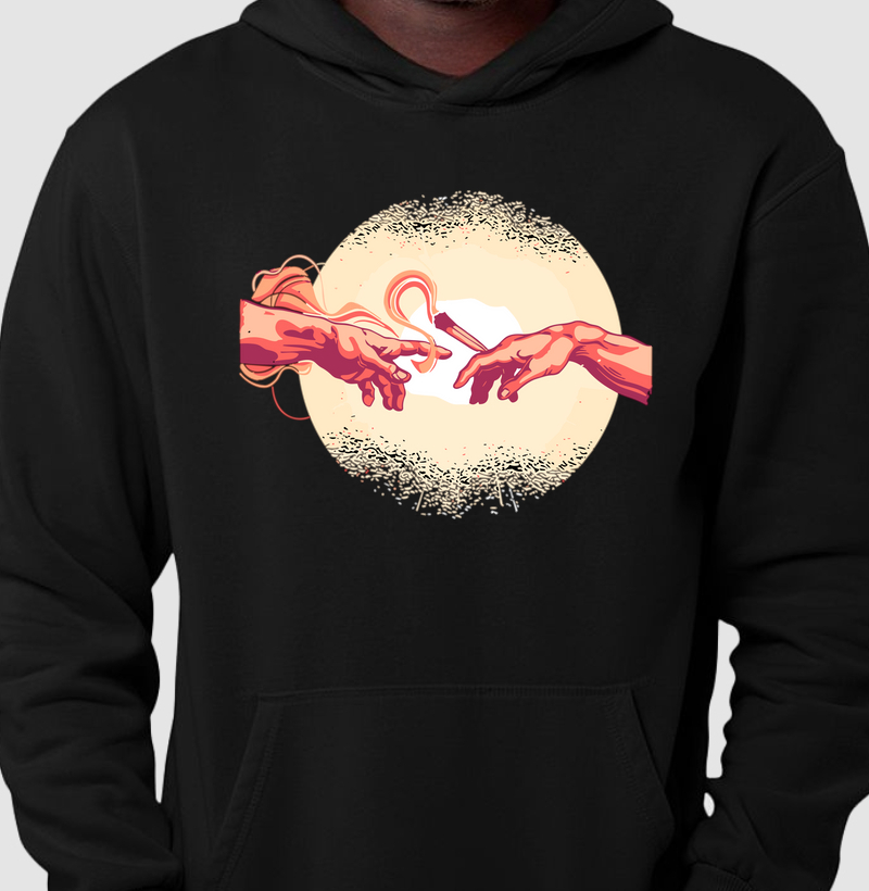 Passa a Bola Moletom com Capuz