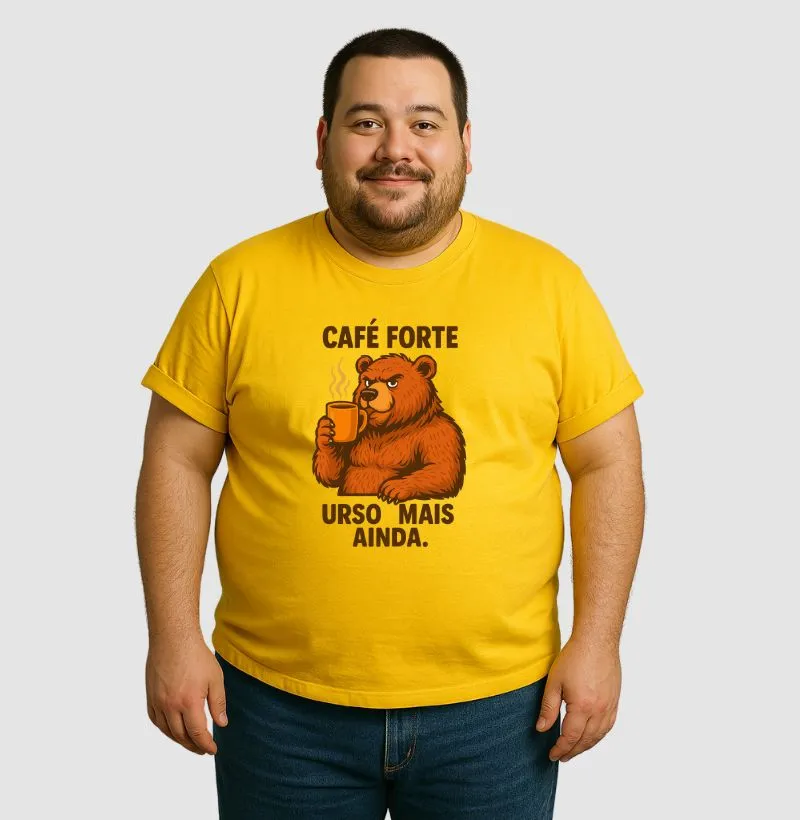Camiseta Café Forte Urso Mais Ainda