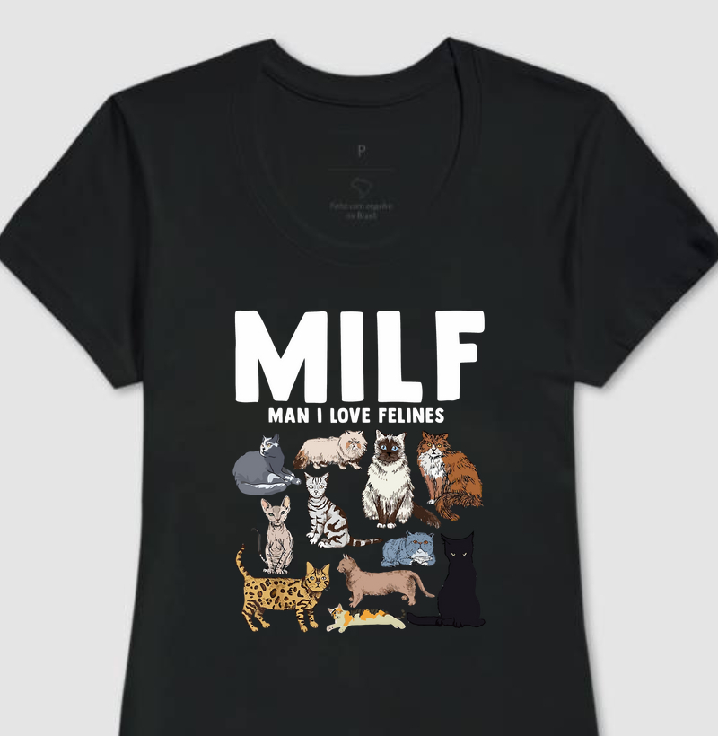 Camiseta Milf Man I Love Felines