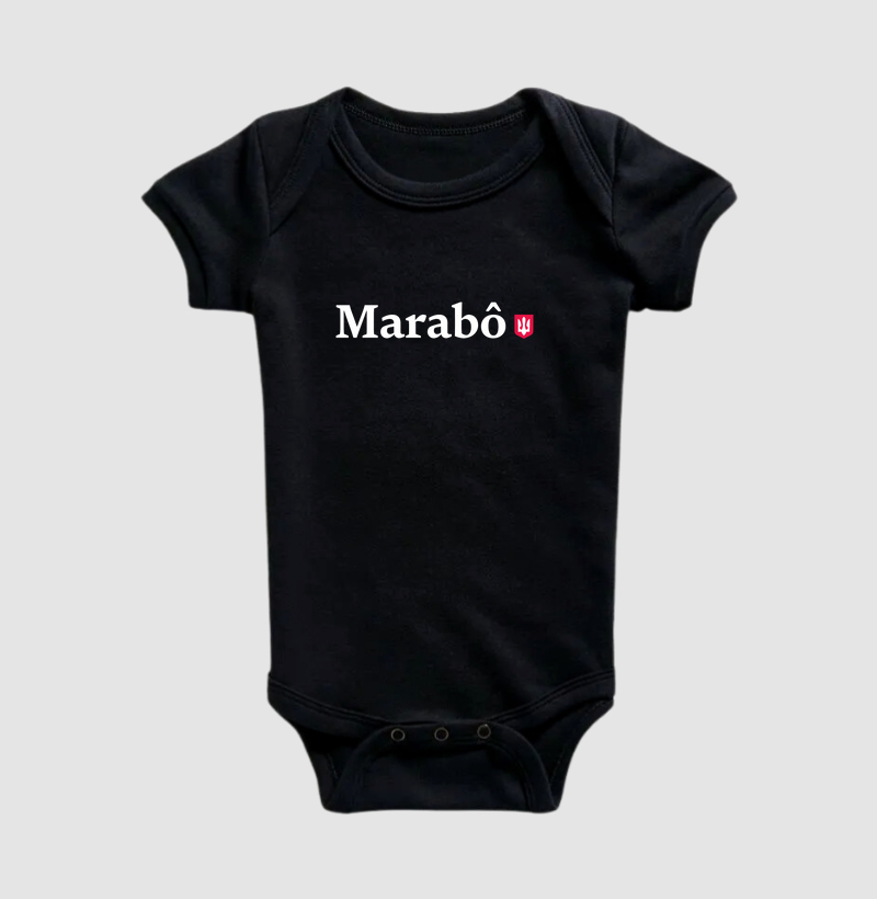 Body Infantil de Algodão com Estampa Marabô – Preto ou Branco