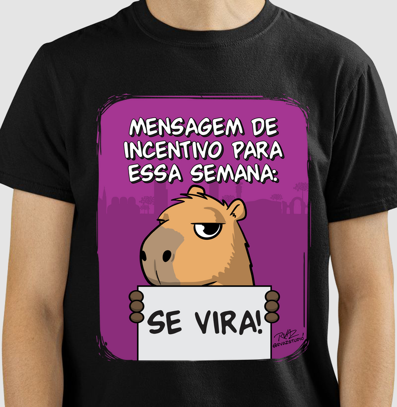 Camiseta Capivara Se Vira