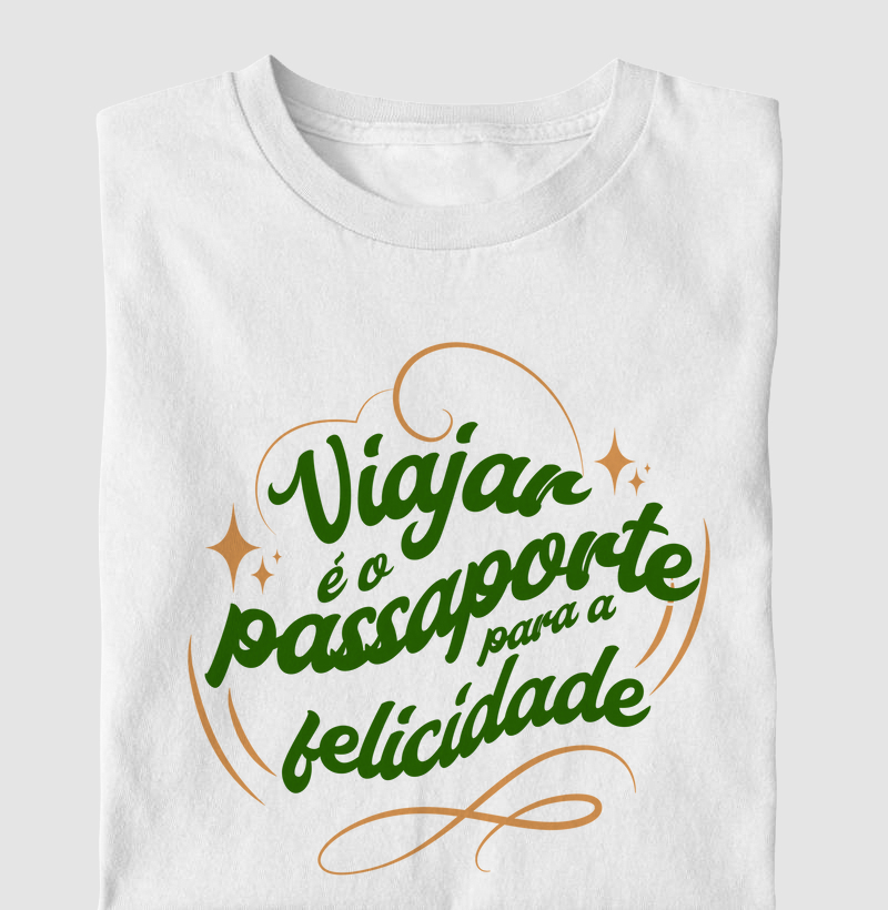 Viajar é o passaporte para a felicidade