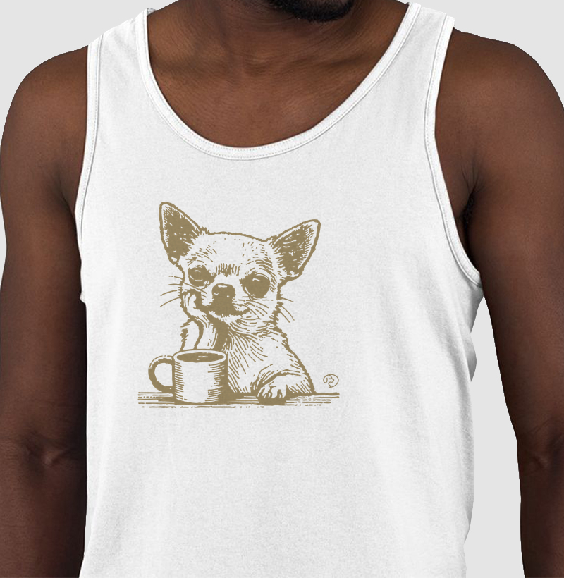 Chihuahua com Café