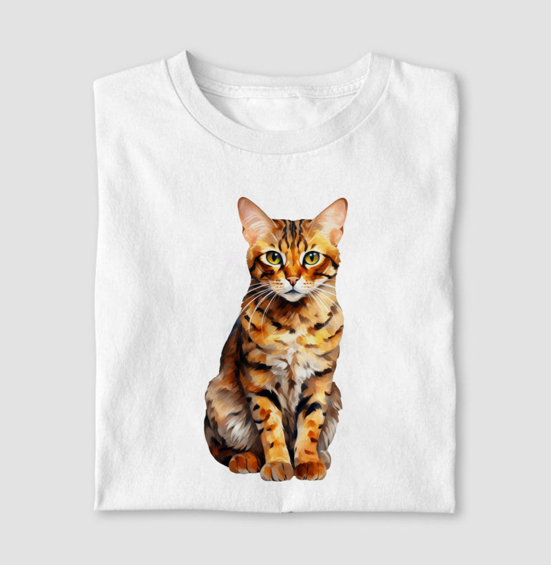 Gato de Bengala aquarela