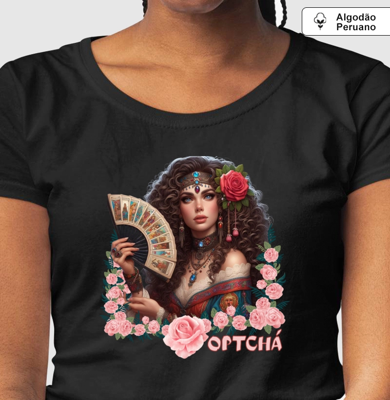 camiseta 100% Algodão - Cigana Dolores