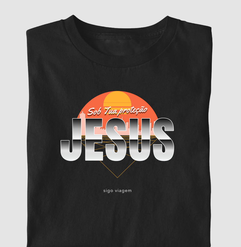 Camiseta Religiosa Sobre Tua Proteção Jesus