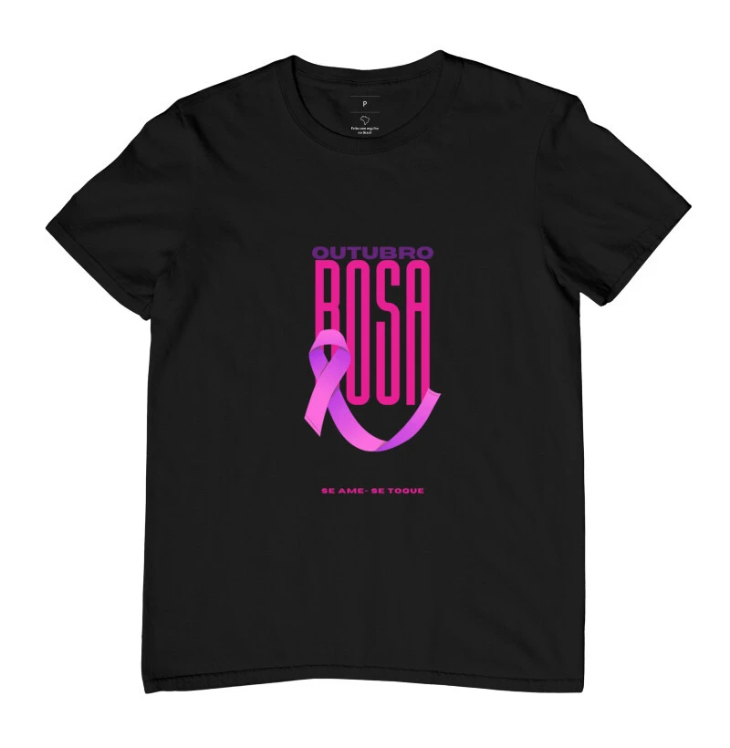 Camiseta Outubro Rosa Se ame