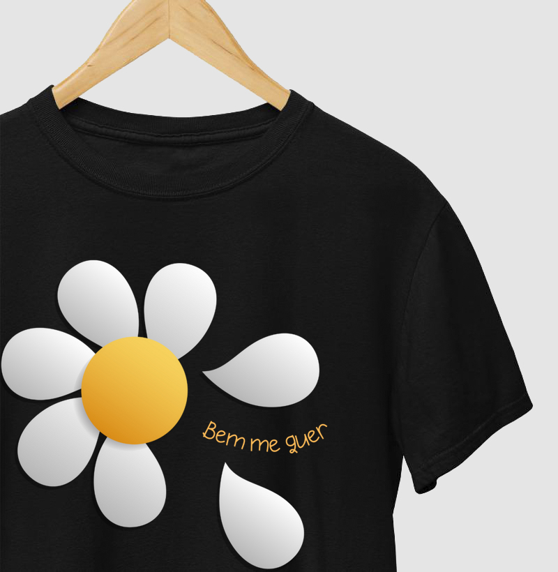 Camiseta Bem me quer flor