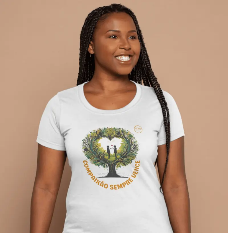 Camiseta KIRI - Compaixão Sempre Vence
