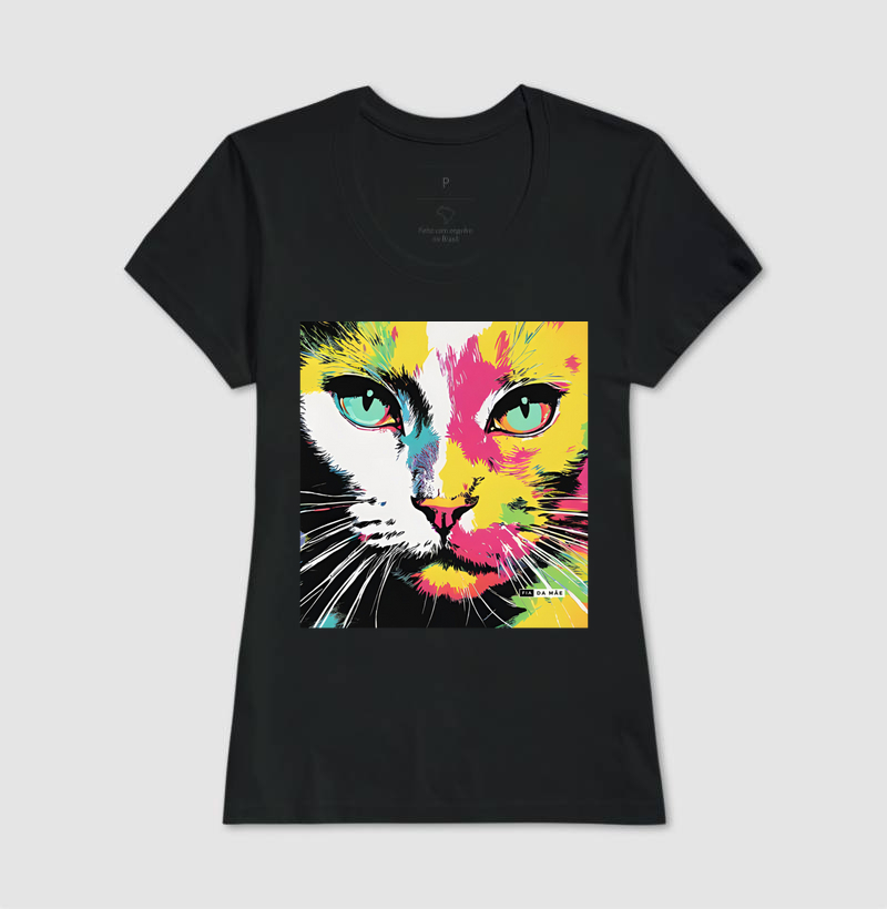 143 - Camiseta algodão - thecat