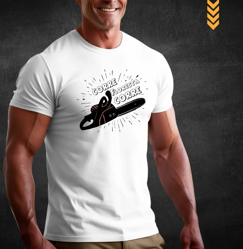 Camiseta Lenhador com Motosserra
