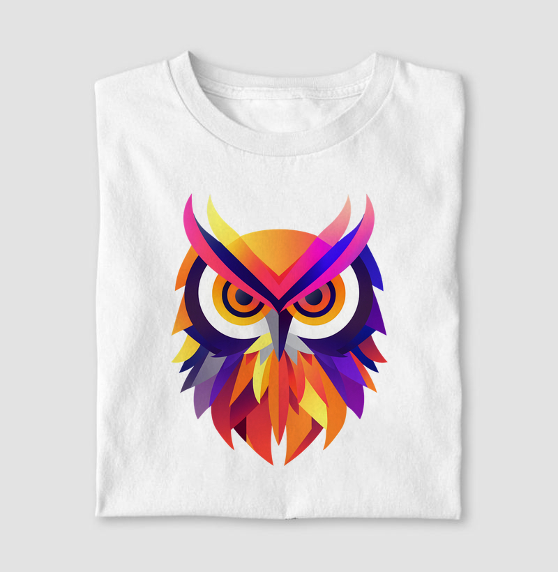 Coruja colors geométrico