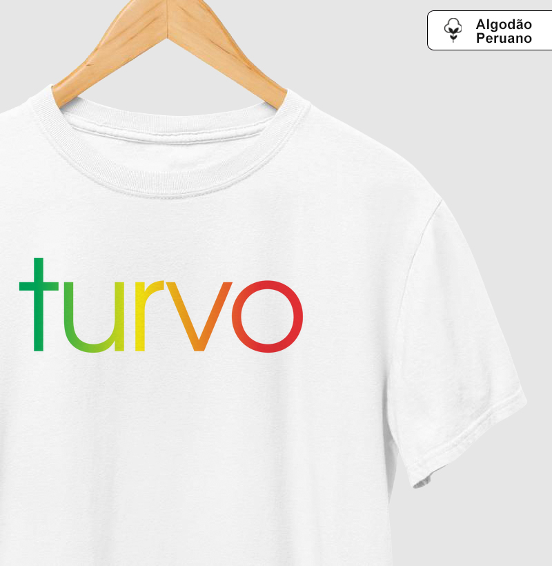 Camiseta Algodão Peruano Turvo Cores da Bandeira