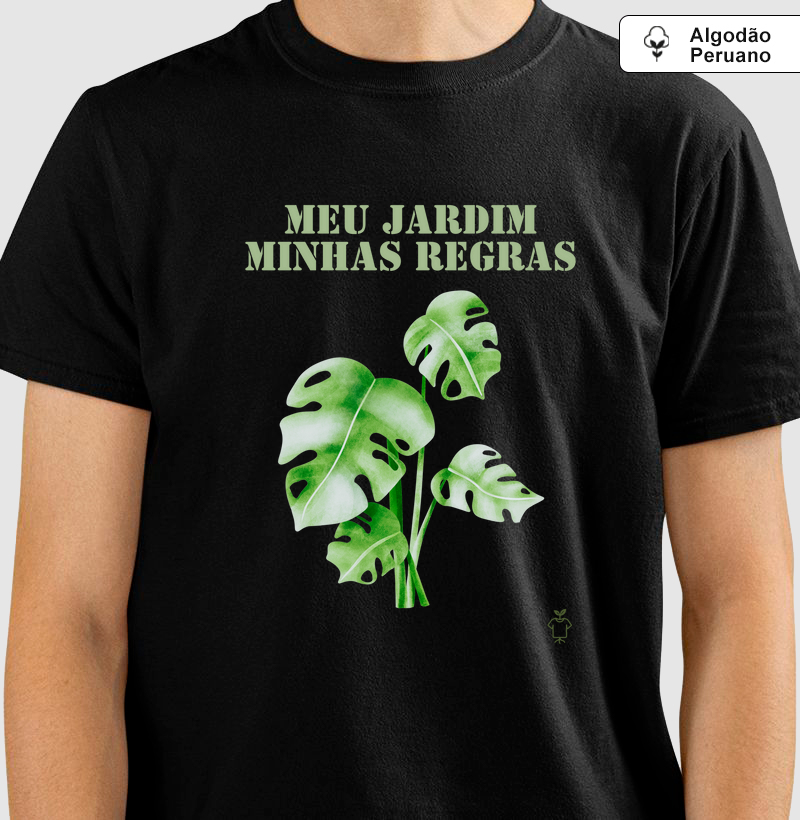 Camiseta Meu jardim minhas regras