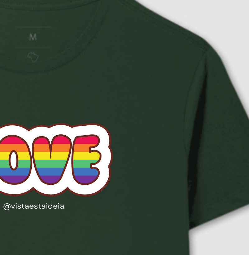 Camiseta do orgulho - Love pride