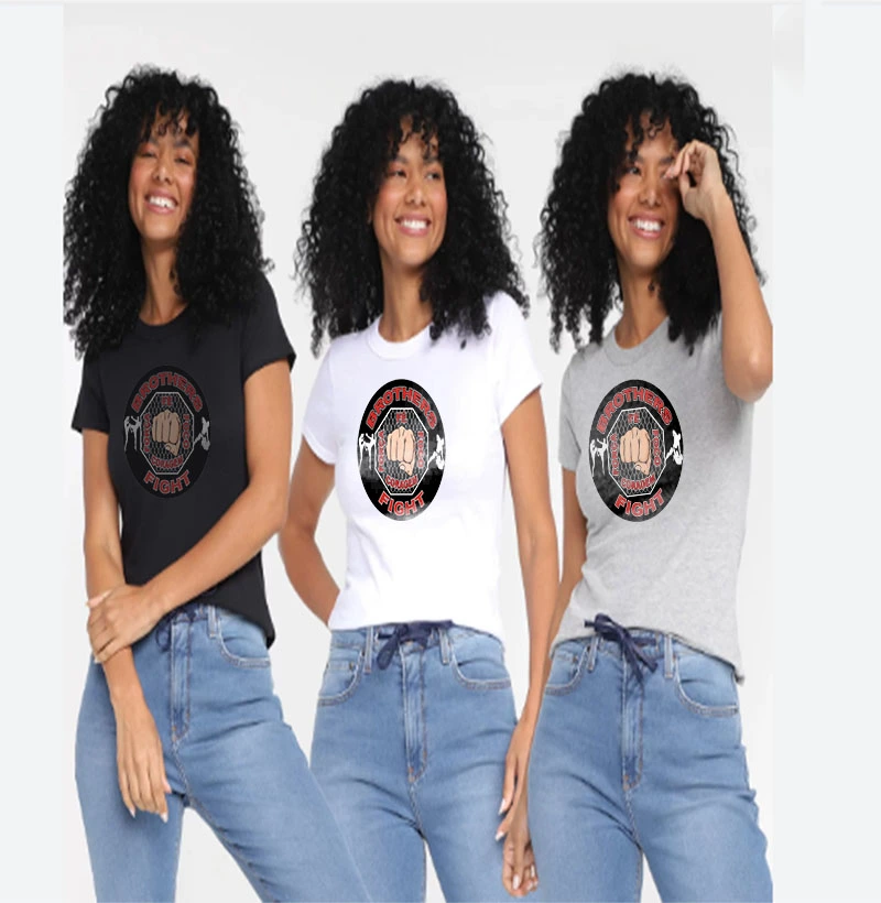 Camisetas feminina Brothers Fight