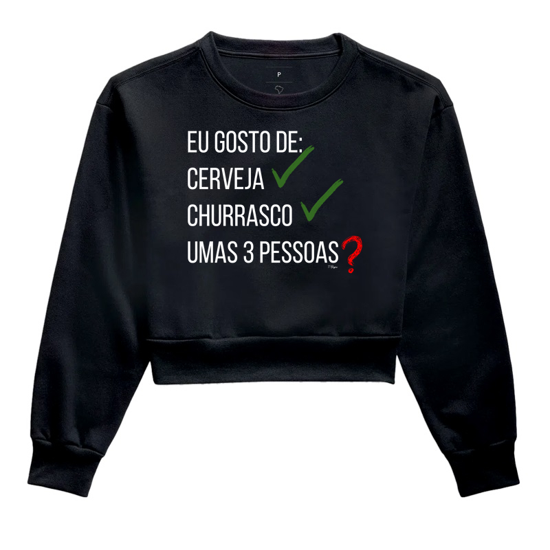 Eu gosto de cerveja, churrasco...