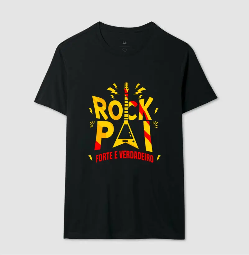 Camiseta Pai Rock - forte e verdadeiro