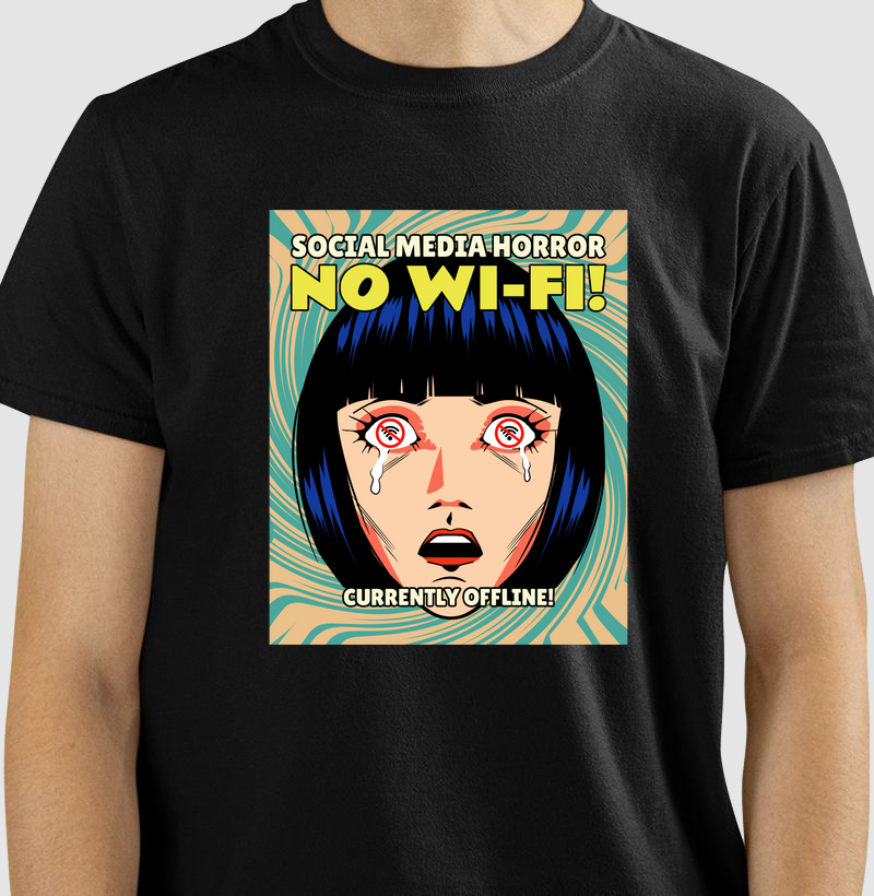 Social Media Horror: No Wi-Fi!